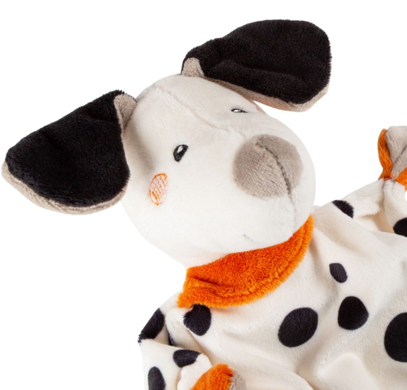 Doudou per neonato a forma di cane dalmata, una perfetta idea regalo sia per i nuovi nati che per i loro genitori